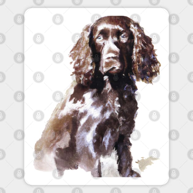 Boykin Spaniel Watercolor - Dog Lover Gifts Magnet by Edd Paint Something